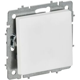 BRITE Выключатель 1-клавишный 10А ВС10-1-0-БрАБ арктический белый IEK