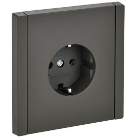 FORTE&PIANO Розетка 1-местная с заземлением без защитных шторок винтовое крепление 16А FP316 серый I