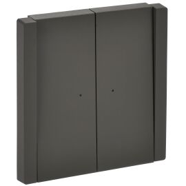 FORTE&PIANO Выключатель 2-клавишный с индикацией 10А FP306 серый IEK