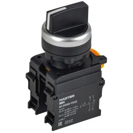 Переключатель на 2 положения возвратный 1NO+1NC чёрный MASTER IEK