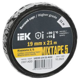 MIXTAPE 5 Изолента Х/Б 19мм 21м IEK