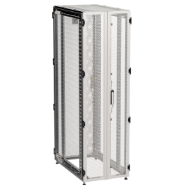 Шкаф напольный 19", 47U, 800х1000мм, перф. двустворч. дверь, серый, ITK ZP35-47U-0810-P2P-R