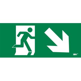 Этикетка самоклеящаяся 330х140мм "Фигура/стрелка вниз вправо" IEK