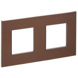 SKANDY Рамка 2-местная SK-F32Br металл шоколад IEK