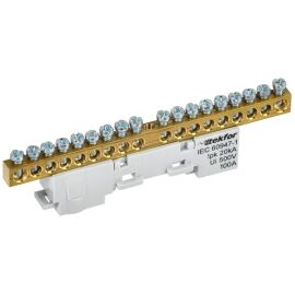 TEKFOR Шина L "фаза" неизолированная на универсальном держателе 6х9-18-Ср IEK