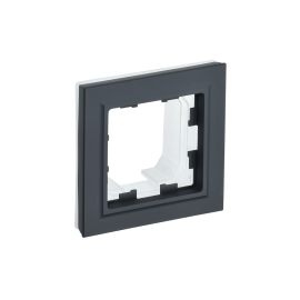 Рамка 1-местная, черная, IEK BR-M12-K02