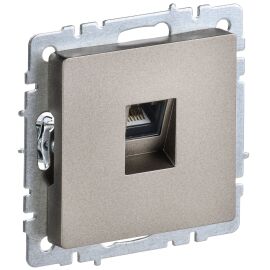 BRITE Розетка компьютерная RJ45 кат.5E РК10-БрШ шампань IEK