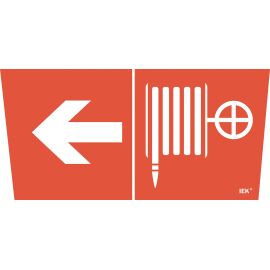 Этикетка самоклеящаяся 310х280мм "Пожарный кран/стрелка налево" IEK