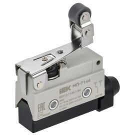 Микропереключатель концевой МП-7144 укороченный рычаг с регулируемым роликом IP40 IEK