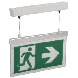 Светильник эвакуационный ССА3002 подвесной двусторонний сменный знак 3ч 3Вт IEK