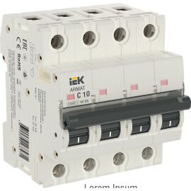 ARMAT Автоматический выключатель M10N 4P C 10А IEK