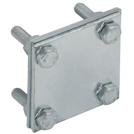 Зажим крестообразный с разделителем полоса-полоса 40мм оцинкованная сталь HDZ IEK