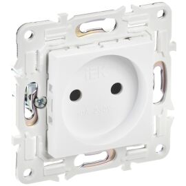 SKANDY Розетка без заземления без защитных шторок 10А SK-R02W арктический белый IEK