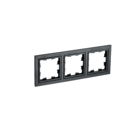 Рамка 3-местная, черная, IEK BR-M32-K02