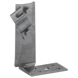 Держатель проводника круглого 6-10мм винтовой угловой скрученный h=70мм оцинкованная сталь TD IEK