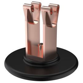 Держатель проводника круглого 8-10мм для кровли основание клей медь IEK