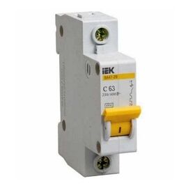 Выключатель автоматический 1п C 63А ВА 47-60 6кА, IEK MVA41-1-063-C