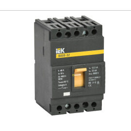 Выключатель автоматический ВА88-32 3Р 40А 25кА, IEK SVA10-3-0040-R