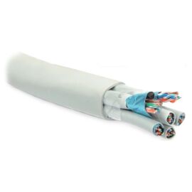 Кабель FTP 16 пар, Кат.5, внутр., 0,51мм, LSZH, серый, 500м, Hyperline FUTP16W-C5-S24-IN-LSZH-GY