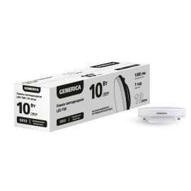 Лампа светодиодная T80 10Вт 4000К GX53 (10шт/упак) ПРОМО GENERICA