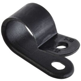 Скоба крепежная 12мм нейлоновая черная (50шт) IEK