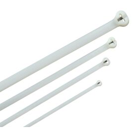 Хомут кабельный усиленный Хку 2,5х160мм со стальным замком белый (100шт) IEK