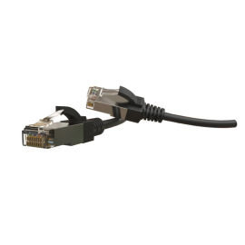 Патч-корд 4 пары, 2хRJ45, 5м, Кат.6, S/FTP, черный, LSZH, Hyperline PC-LPT-SFTP-RJ45-RJ45-C6-5M-LSZH-BK
