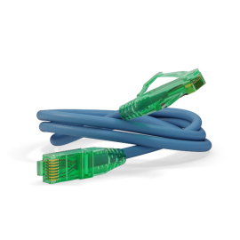 Патч-корд 4 пары, 2хRJ45, 1,5м, Кат.6a, UTP, синий, LSZH, Hyperline PC-LPM-UTP-RJ45-RJ45-C6a-1.5M-LSZH-BL