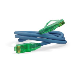 Патч-корд 4 пары, 2хRJ45, 3м, Кат.6a, UTP, синий, LSZH, Hyperline PC-LPM-UTP-RJ45-RJ45-C6a-3M-LSZH-BL