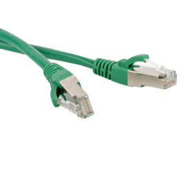 Патч-корд 4 пары, 2хRJ45, 5м, Кат.6, FTP, зеленый, LSZH, Hyperline PC-LPM-STP-RJ45-RJ45-C6-5M-LSZH-GN