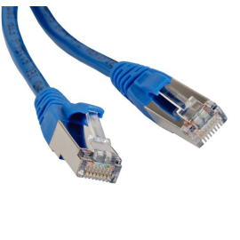 Патч-корд 4 пары, 2хRJ45, 5м, Кат.6, FTP, синий, LSZH, Hyperline PC-LPM-STP-RJ45-RJ45-C6-5M-LSZH-BL