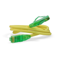 Патч-корд 4 пары, 2хRJ45, 0,5м, Кат.6a, UTP, желтый, LSZH, Hyperline PC-LPM-UTP-RJ45-RJ45-C6a-0.5M-LSZH-YL