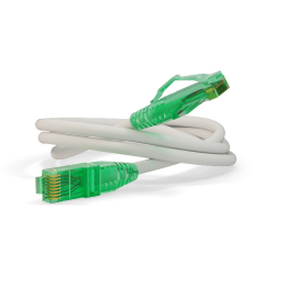 Патч-корд 4 пары, 2хRJ45, 2м, Кат.6a, UTP, белый, LSZH, Hyperline PC-LPM-UTP-RJ45-RJ45-C6a-2M-LSZH-WH