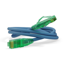 Патч-корд 4 пары, 2хRJ45, 15м, Кат.6a, UTP, синий, LSZH, Hyperline PC-LPM-UTP-RJ45-RJ45-C6a-15M-LSZH-BL