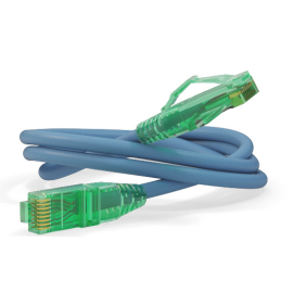 Патч-корд 4 пары, 2хRJ45, 5м, Кат.6a, UTP, синий, LSZH, Hyperline PC-LPM-UTP-RJ45-RJ45-C6a-5M-LSZH-BL