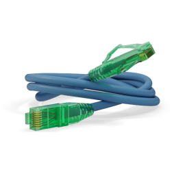 Патч-корд 4 пары, 2хRJ45, 10м, Кат.6a, UTP, синий, LSZH, Hyperline PC-LPM-UTP-RJ45-RJ45-C6a-10M-LSZH-BL