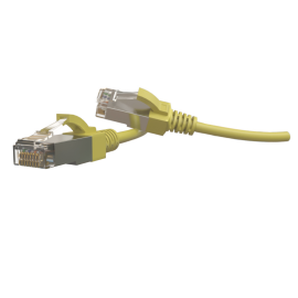 Патч-корд 4 пары, 2хRJ45, 5м, Кат.6, S/FTP, желтый, LSZH, Hyperline PC-LPT-SFTP-RJ45-RJ45-C6-5M-LSZH-YL