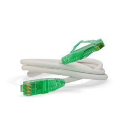 Патч-корд 4 пары, 2хRJ45, 1м, Кат.6a, UTP, белый, LSZH, Hyperline PC-LPM-UTP-RJ45-RJ45-C6a-1M-LSZH-WH