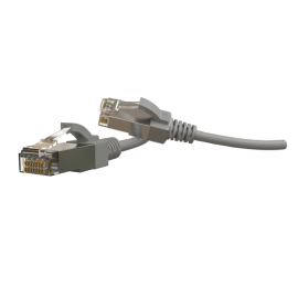 Патч-корд 4 пары, 2хRJ45, 5м, Кат.6, S/FTP, серый, LSZH, Hyperline PC-LPT-SFTP-RJ45-RJ45-C6-5M-LSZH-GY