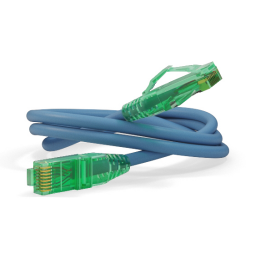 Патч-корд 4 пары, 2хRJ45, 2м, Кат.6a, UTP, синий, LSZH, Hyperline PC-LPM-UTP-RJ45-RJ45-C6a-2M-LSZH-BL