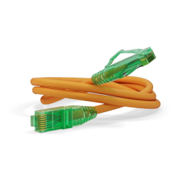 Патч-корд 4 пары, 2хRJ45, 5м, Кат.6a, UTP, оранжевый, LSZH, Hyperline PC-LPM-UTP-RJ45-RJ45-C6a-5M-LSZH-OR