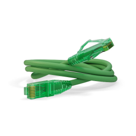 Патч-корд 4 пары, 2хRJ45, 3м, Кат.6a, UTP, зеленый, LSZH, Hyperline PC-LPM-UTP-RJ45-RJ45-C6a-3M-LSZH-GN