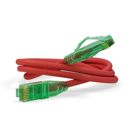 Патч-корд 4 пары, 2хRJ45, 3м, Кат.6a, UTP, красный, LSZH, Hyperline PC-LPM-UTP-RJ45-RJ45-C6a-3M-LSZH-RD