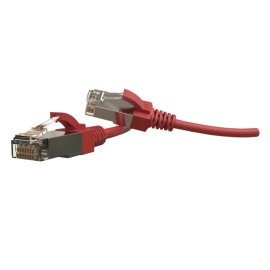 Патч-корд 4 пары, 2хRJ45, 5м, Кат.6, S/FTP, красный, LSZH, Hyperline PC-LPT-SFTP-RJ45-RJ45-C6-5M-LSZH-RD