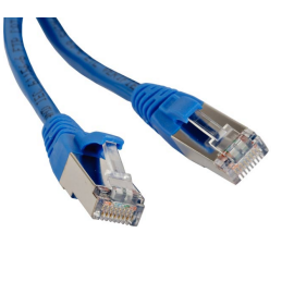 Патч-корд 4 пары, 2хRJ45, 2м, Кат.6, FTP, синий, LSZH, Hyperline PC-LPM-STP-RJ45-RJ45-C6-2M-LSZH-BL