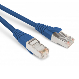 Патч-корд 4 пары, 2хRJ45, 2м, Кат.6, SF/UTP, синий, LSZH, Hyperline PC-LPM-SFTP-RJ45-RJ45-C6-2M-LSZH-BL