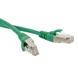Патч-корд 4 пары, 2хRJ45, 2м, Кат.6, FTP, зеленый, LSZH, Hyperline PC-LPM-STP-RJ45-RJ45-C6-2M-LSZH-GN