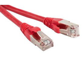 Патч-корд 4 пары, 2хRJ45, 3м, Кат.6, FTP, красный, LSZH, Hyperline PC-LPM-STP-RJ45-RJ45-C6-3M-LSZH-RD