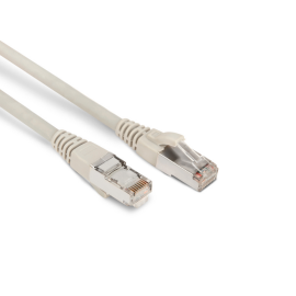 Патч-корд 4 пары, 2хRJ45, 3м, Кат.6, FTP, серый, LSZH, Hyperline PC-LPM-STP-RJ45-RJ45-C6-3M-LSZH-GY