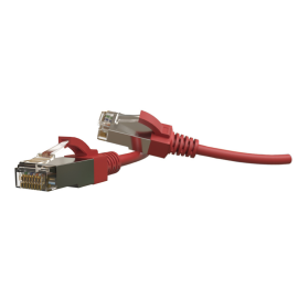 Патч-корд 4 пары, 2хRJ45, 2м, Кат.6, S/FTP, красный, LSZH, Hyperline PC-LPT-SFTP-RJ45-RJ45-C6-2M-LSZH-RD
